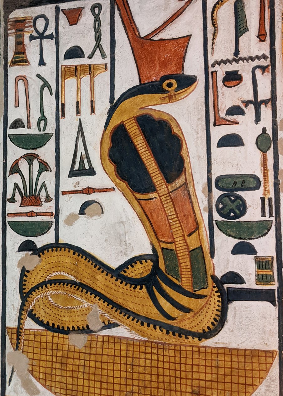 Graven til Nefertari / egyptisk gudinne Wadjet (veggmaleri) av Egyptian 19th Dynasty