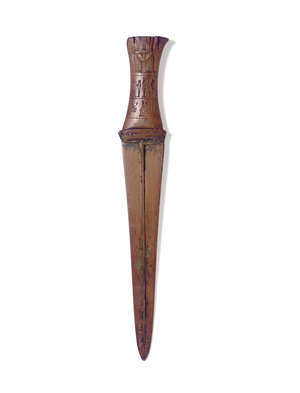Dagger, New Kingdom, ca. 1156–51 f.Kr. (tre og bronse) av Egyptian 20th Dynasty
