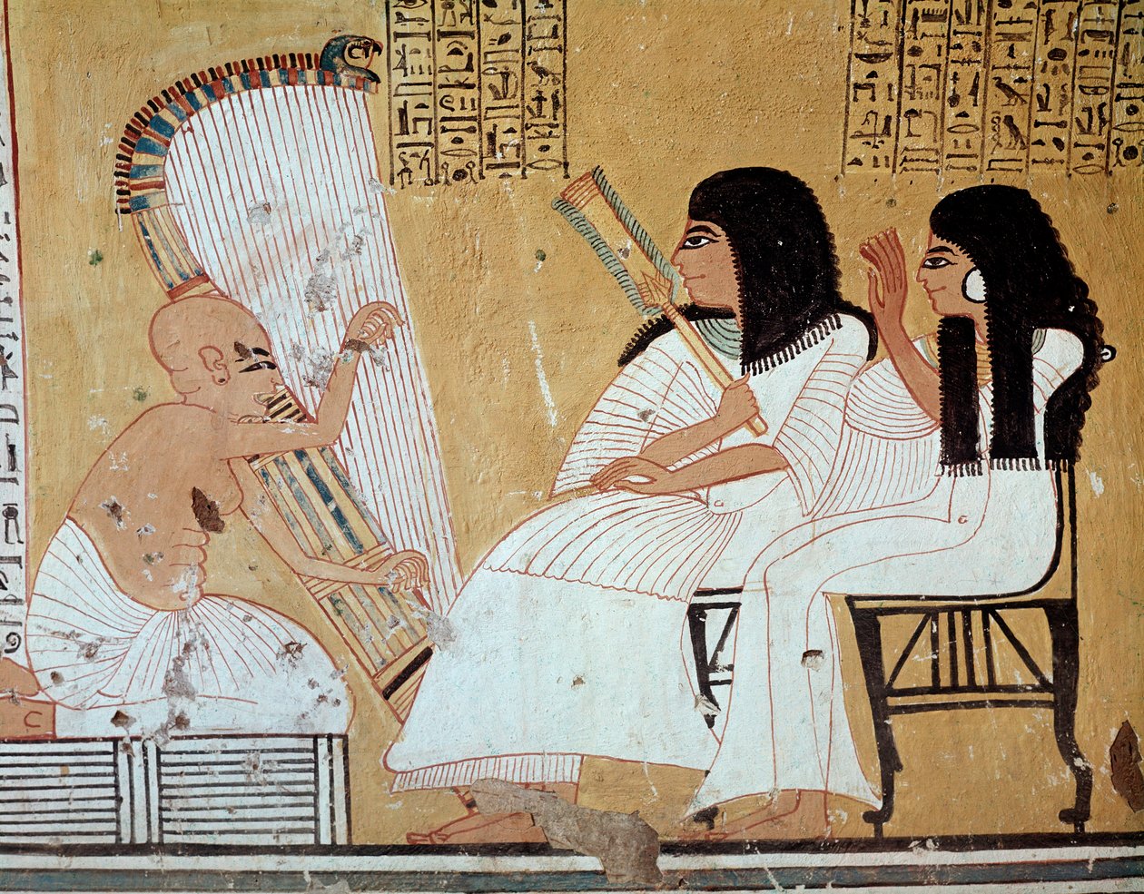 Musikere (fresco av Egyptian 20th Dynasty