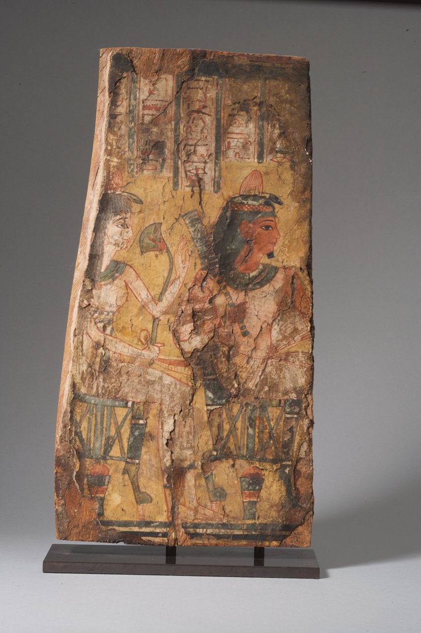 Sarkofagpanel, tredje mellomperiode (malt tre) (se også 234374) av Egyptian 21st Dynasty