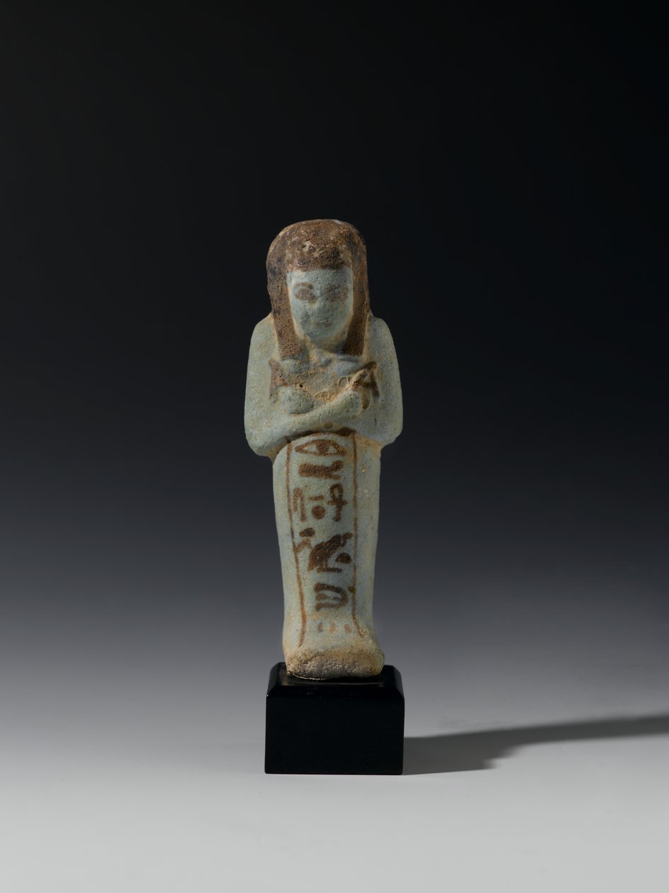 Shabti fra Akhesenmut, muligens fra Deir el-Bahri, New Kingdom (fajanse) av Egyptian 21st Dynasty