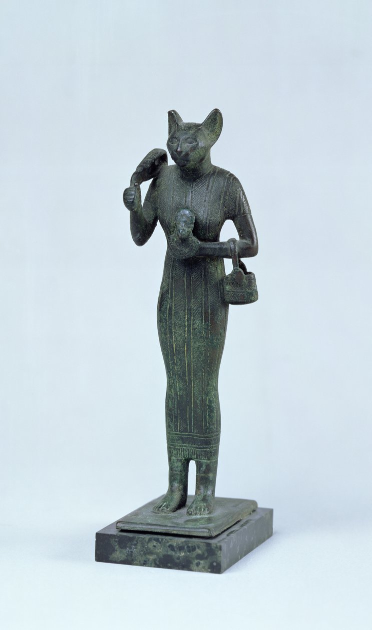 Statuett av gudinnen Bastet, tredje mellomperiode (bronse) av Egyptian 25th Dynasty