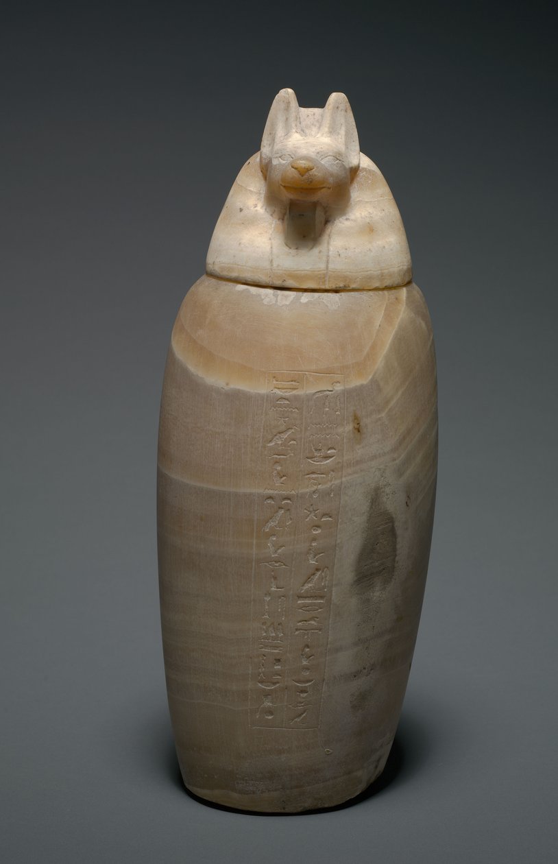 Baldakinkrukke med sjakalhode, 664-525 f.Kr av Egyptian 26th Dynasty