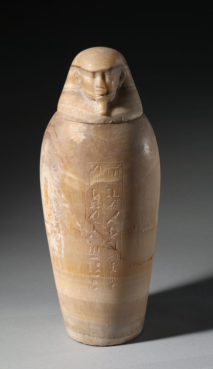 Baldakinkrukke med mannshode, 664-525 f.Kr av Egyptian 26th Dynasty