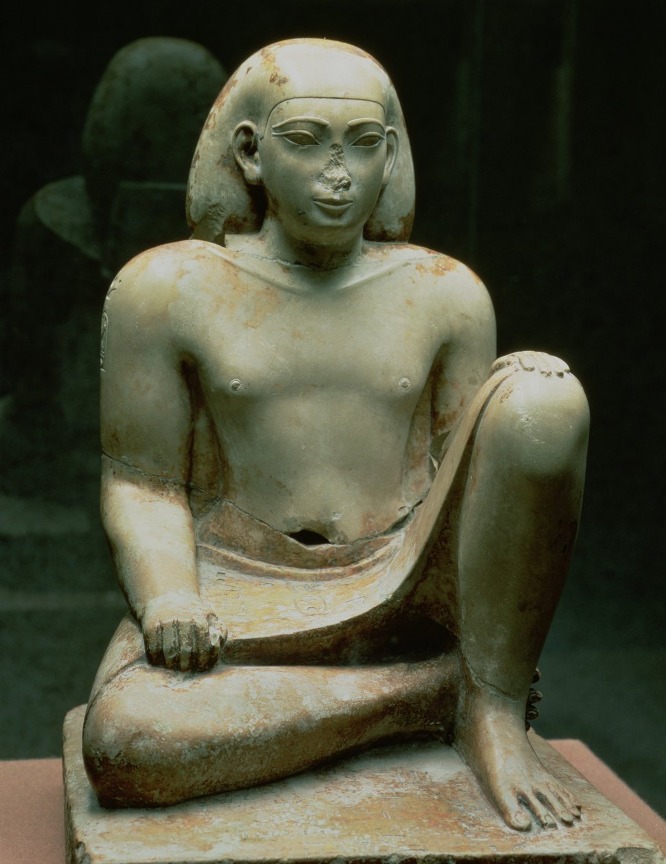 Hukende figur av Bes (kalkstein) av Egyptian 26th Dynasty