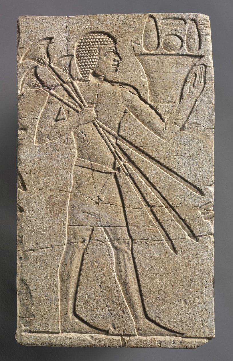Mannlig offerbærer, ca. 667-647 f.Kr av Egyptian 26th Dynasty