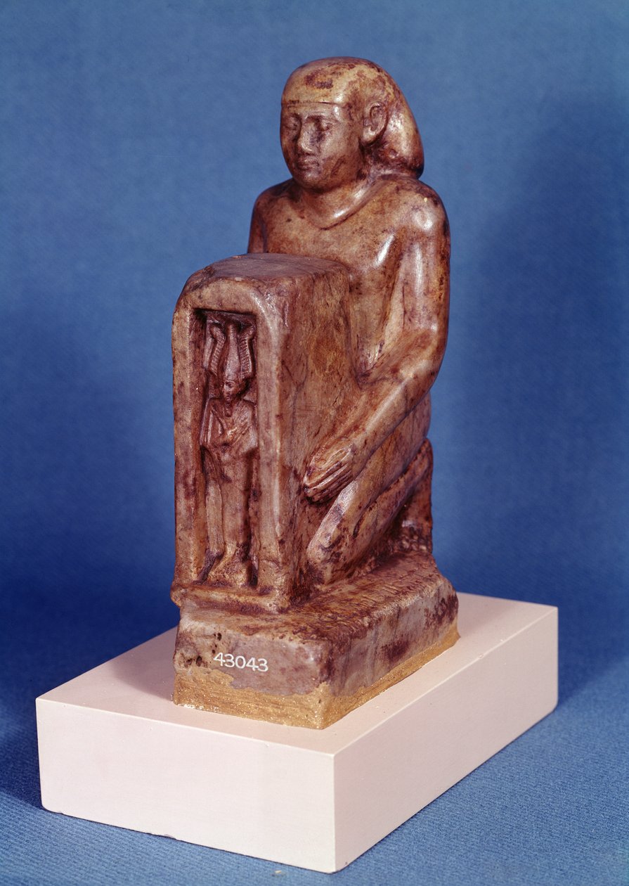 Pedesi holder en naos av Osiris av Egyptian 26th Dynasty