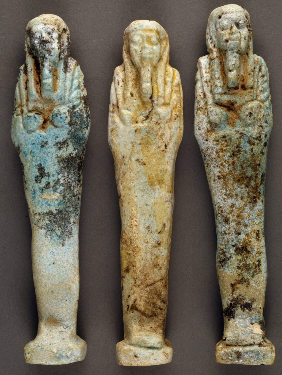 Ushabti (små statuer), Ba Disits grav, guvernørens grav, Sheik Souby, Bahariya Oasis, Giza, Egypt. Egyptisk sivilisasjon, 26. dynasti (663-525 f.Kr.). av Egyptian 26th Dynasty