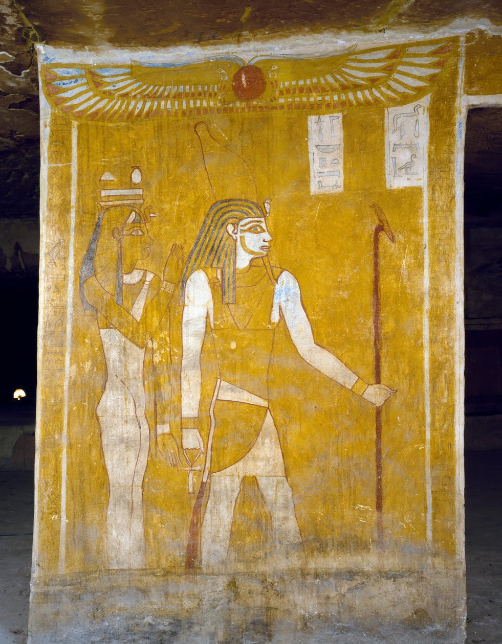 Veggmalerier fra Tomb of Pa Nentwy, Bahariya Oasis, Giza, Egypt. Egyptisk sivilisasjon, 26. dynasti, 663-525 f.Kr. av Egyptian 26th Dynasty
