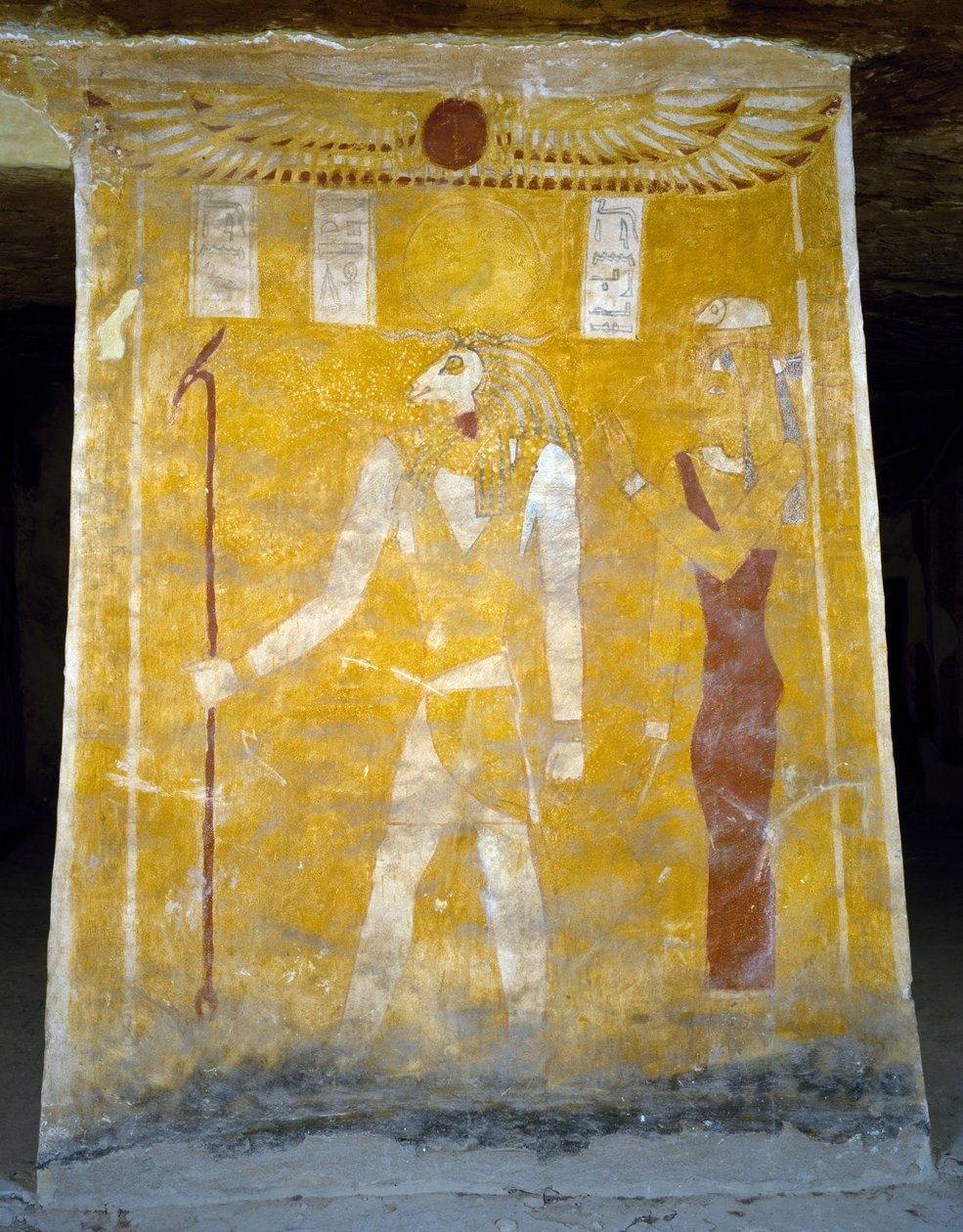 Veggmalerier fra Tomb of Pa Nentwy, Bahariya Oasis, Giza, Egypt. Egyptisk sivilisasjon, 26. dynasti, 663-525 f.Kr. av Egyptian 26th Dynasty