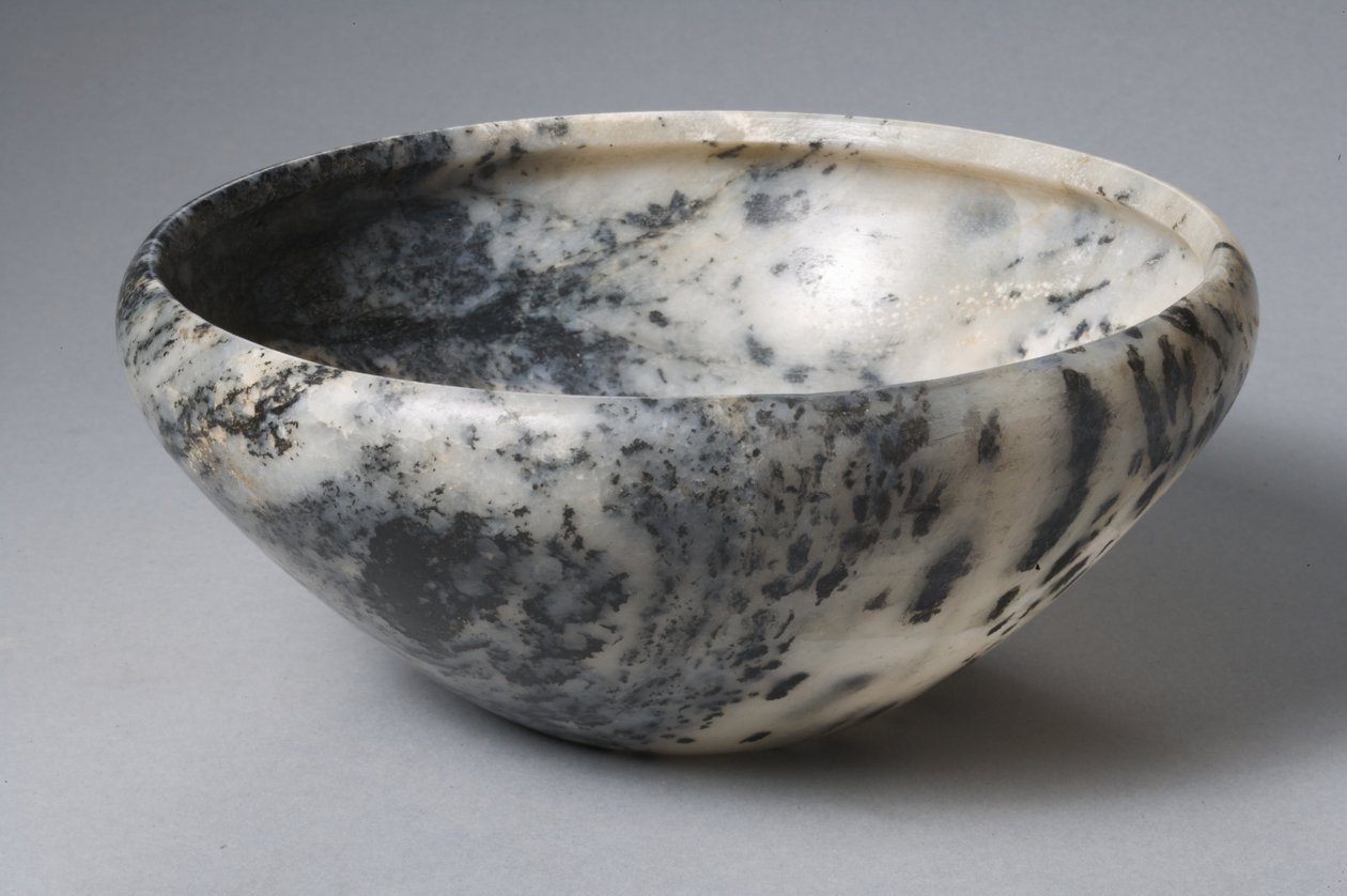 Egyptisk skål, tidlig dynastisk periode (gneis) av Egyptian 2nd Dynasty
