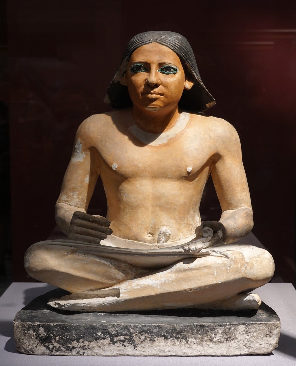 Crouching Scribe, 5. dynasti (skulptur) av Egyptian 5th Dynasty