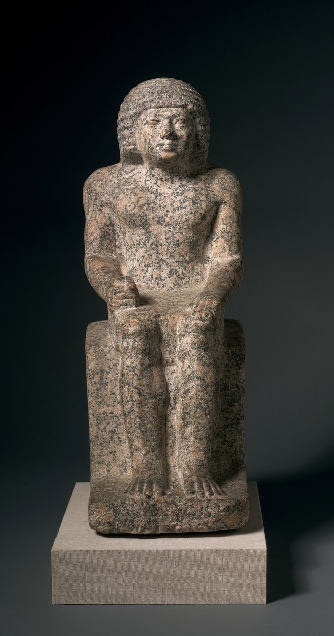 Sittende statue av Nykara, 2408-2377 f.Kr av Egyptian 5th Dynasty