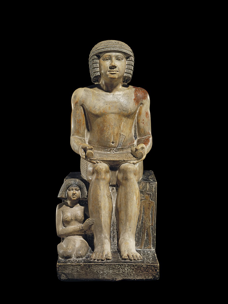 Statue for inspektøren av de skriftlærde Sekhemka, ca. 2400-2300 f.Kr. av Egyptian 5th Dynasty