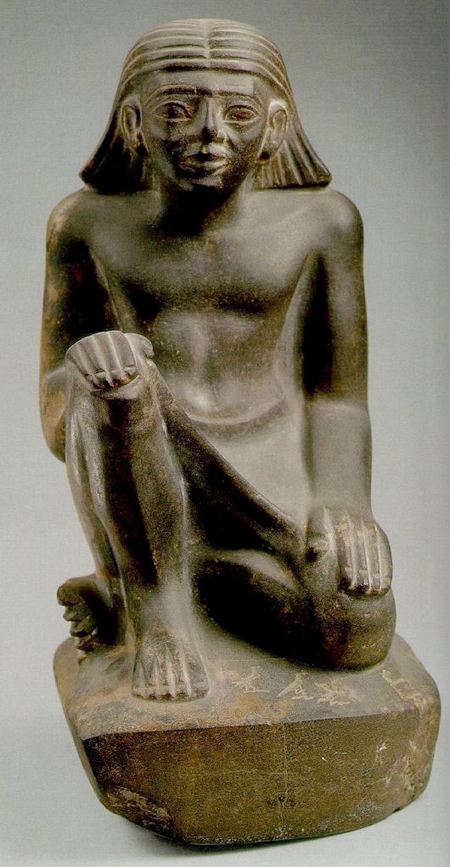 Prins Tjau sittende (gråvåk) av Egyptian 6th Dynasty