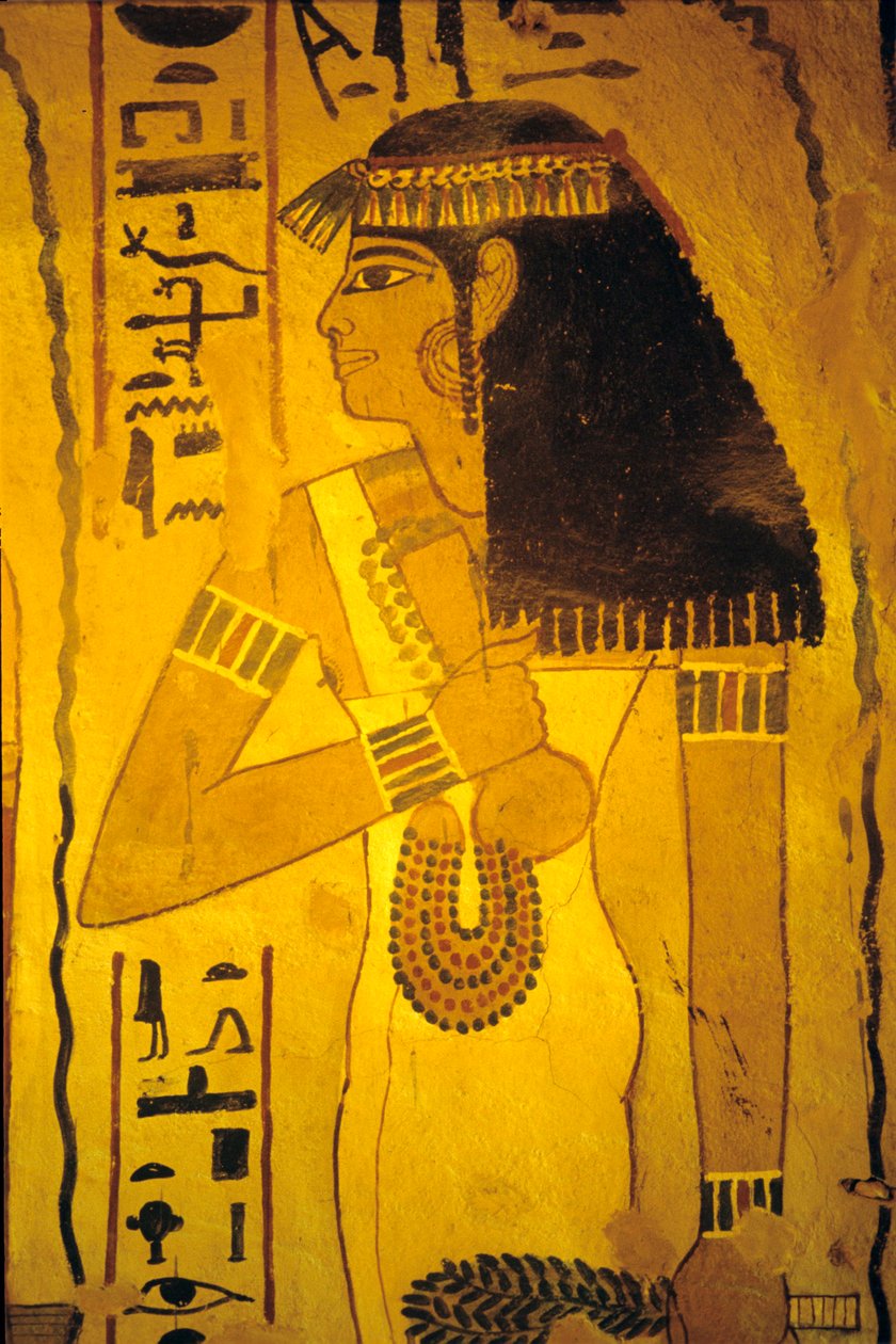Det gamle Egypt, veggmaleri, graven til Sennufer adeliges grav, Theben av Egyptian Egyptian