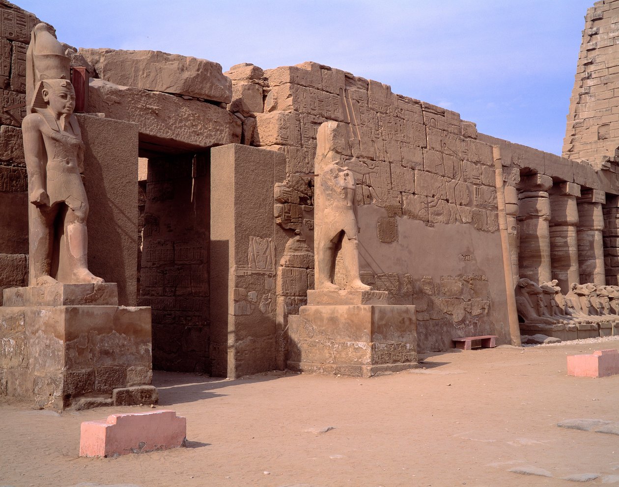 Egyptisk antikvitet: utsikt over Karnak-tempelet. Egypt av Egyptian Egyptian
