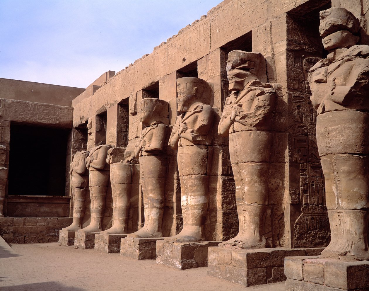 Egyptisk antikvitet: utsikt over Karnak-tempelet. Egypt av Egyptian Egyptian