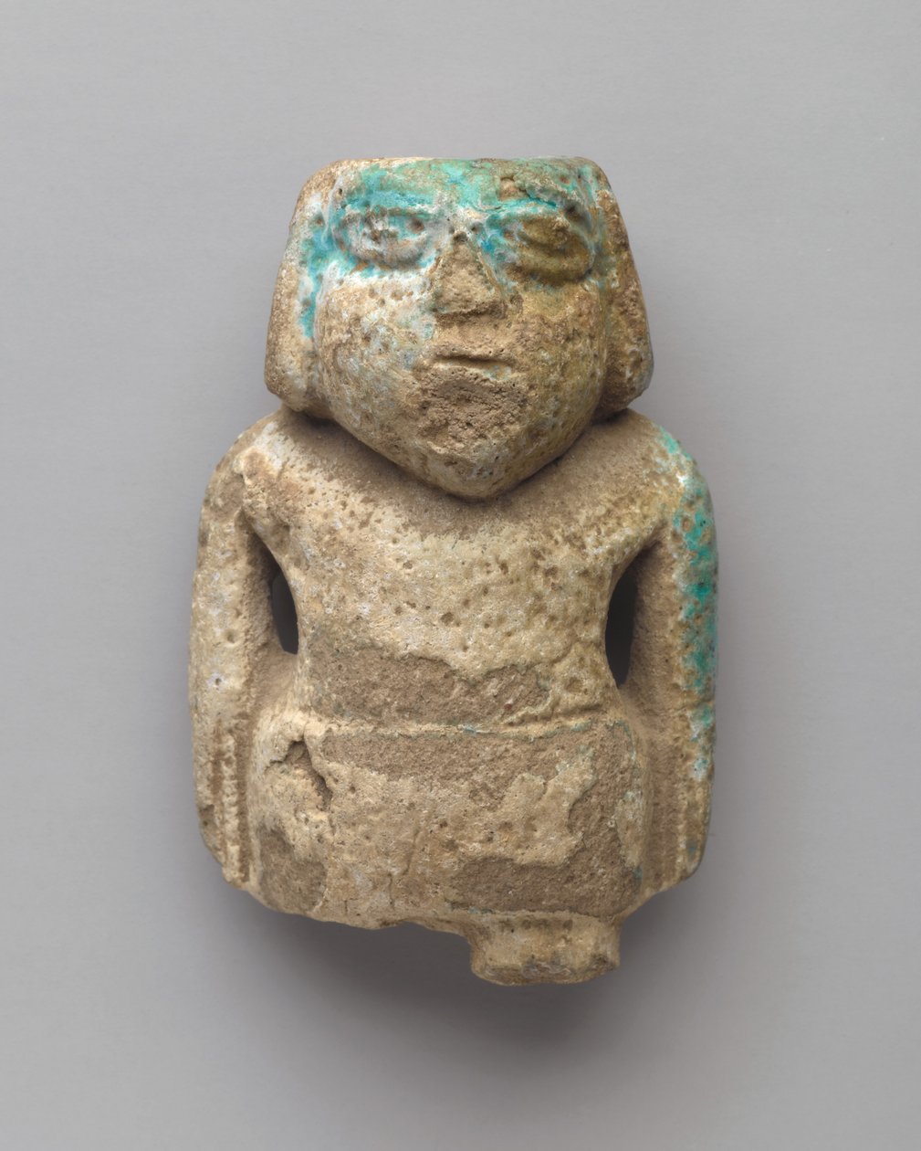 Statuett av en stående mann, tidlig dynastisk periode, ca. 3000–2675 f.Kr. (fajanse) av Egyptian Egyptian