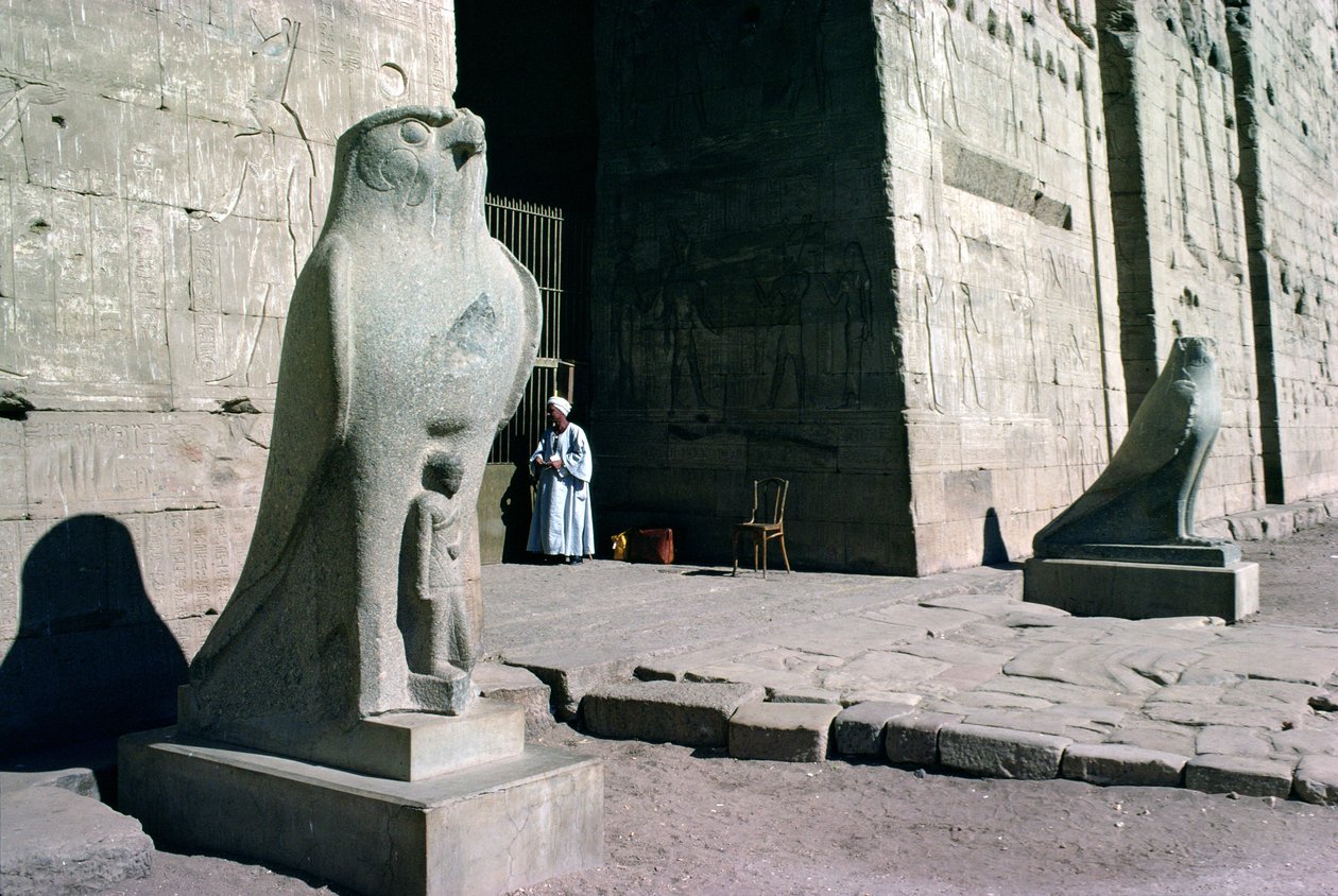 Inngang til Horus-tempelet av Egyptian Ptolemaic Period