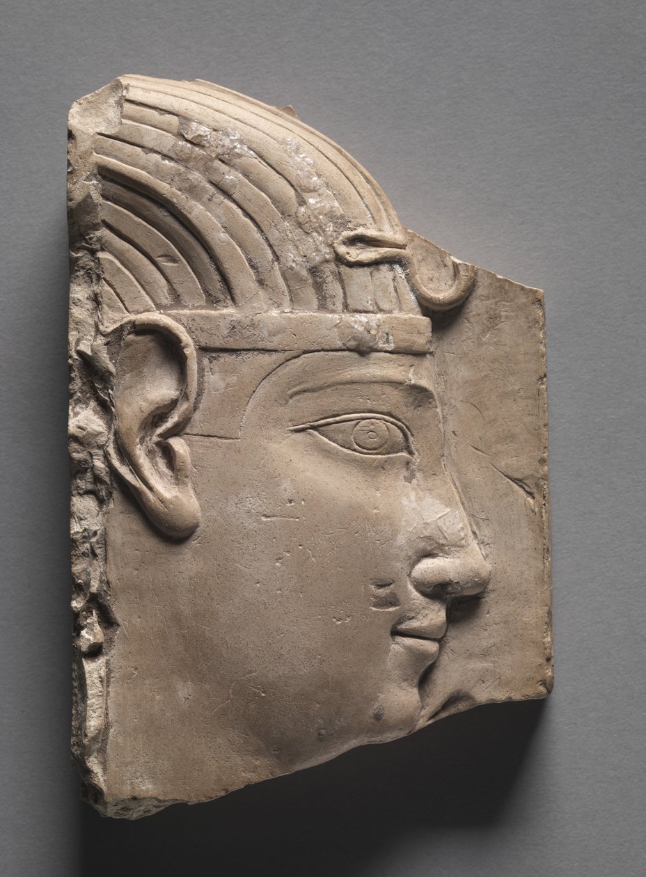 Votivrelieff av en konge, gresk-romersk periode, 305-246 f.Kr av Egyptian Ptolemaic Period