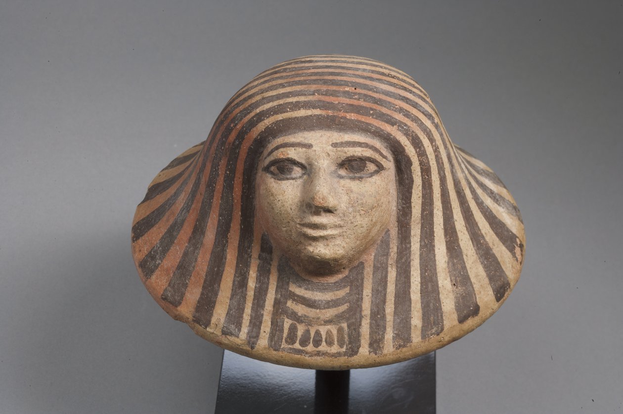 lokk på baldakin, New Kingdom (terrakotta) av Egyptian School