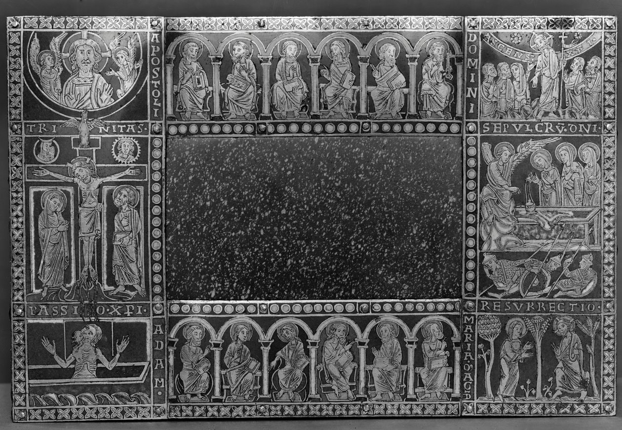 Bærbart alter av St. Mauritius av Eilbertus of Cologne (fl.1129 60)