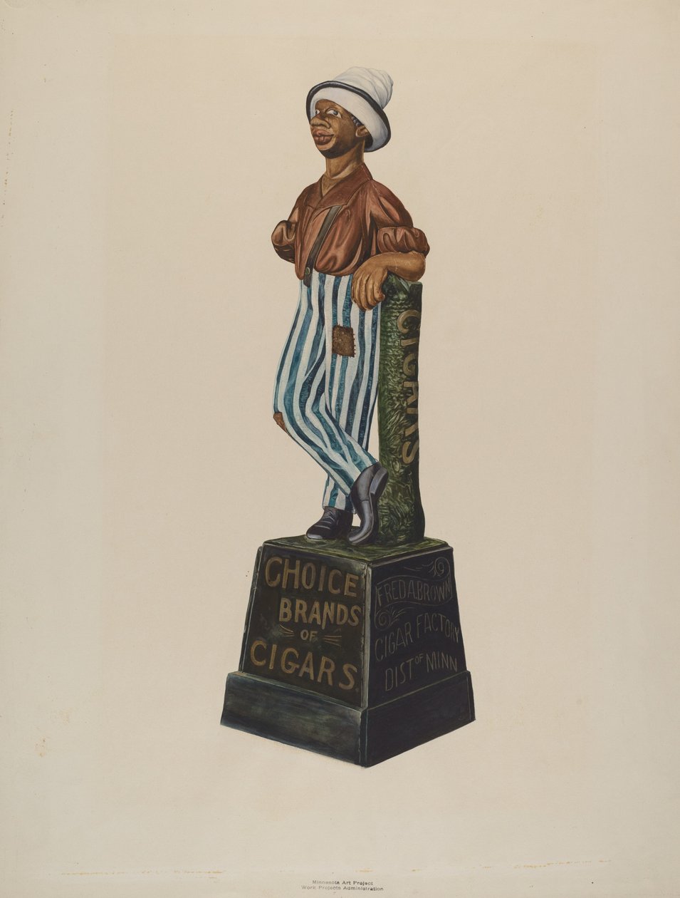 Sigarbutikkfigur av Einar Heiberg