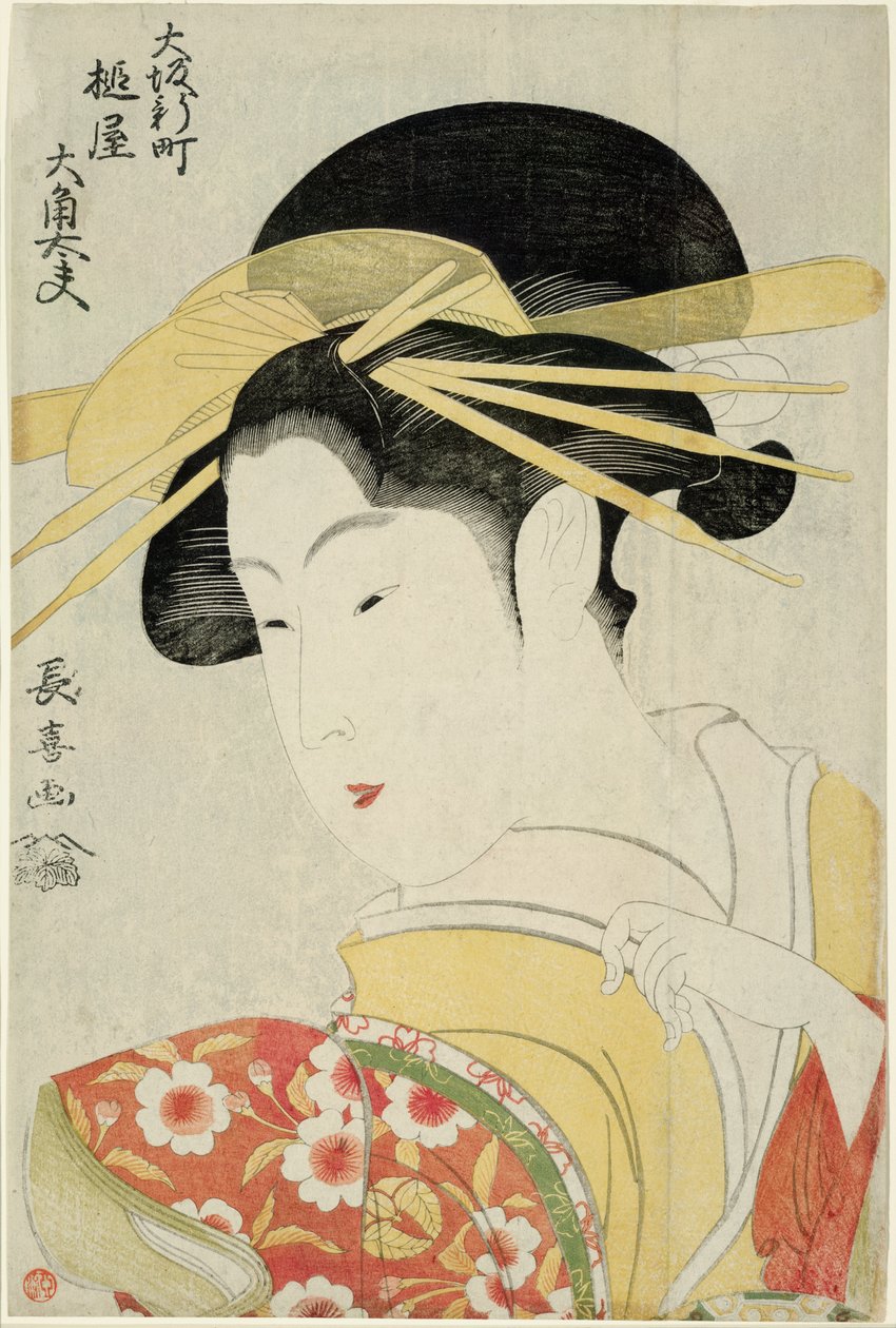 Osumi, Atayu av tee jord og medlem av Shinmachi Kua r hånd r medlem Kosaka av Eishōsai Chōki