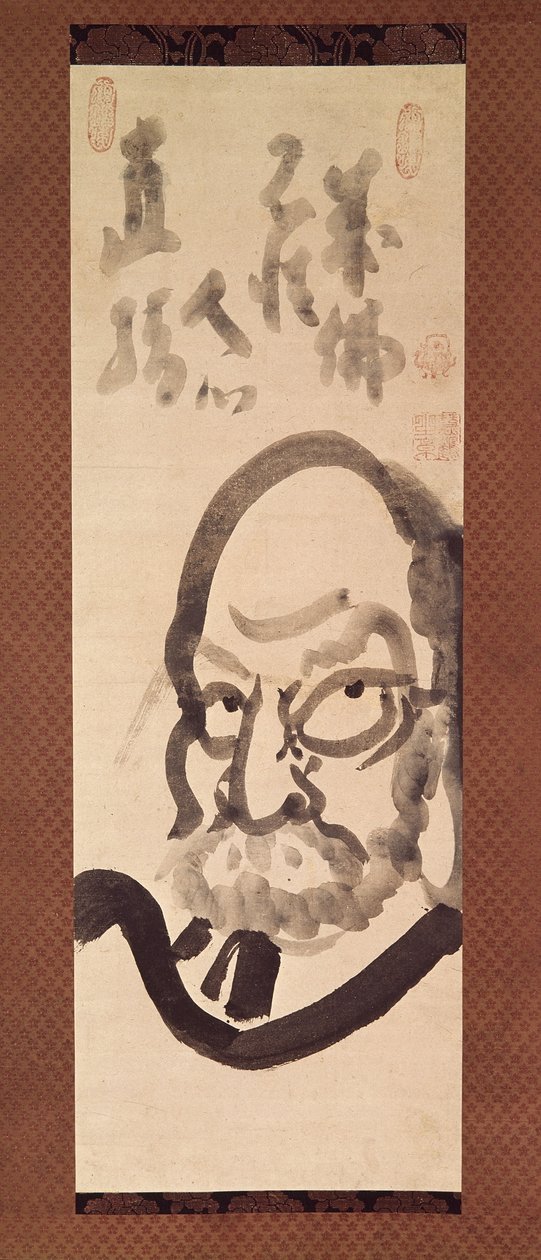 Daruma (blekk på papir) av Ekaku Hakuin