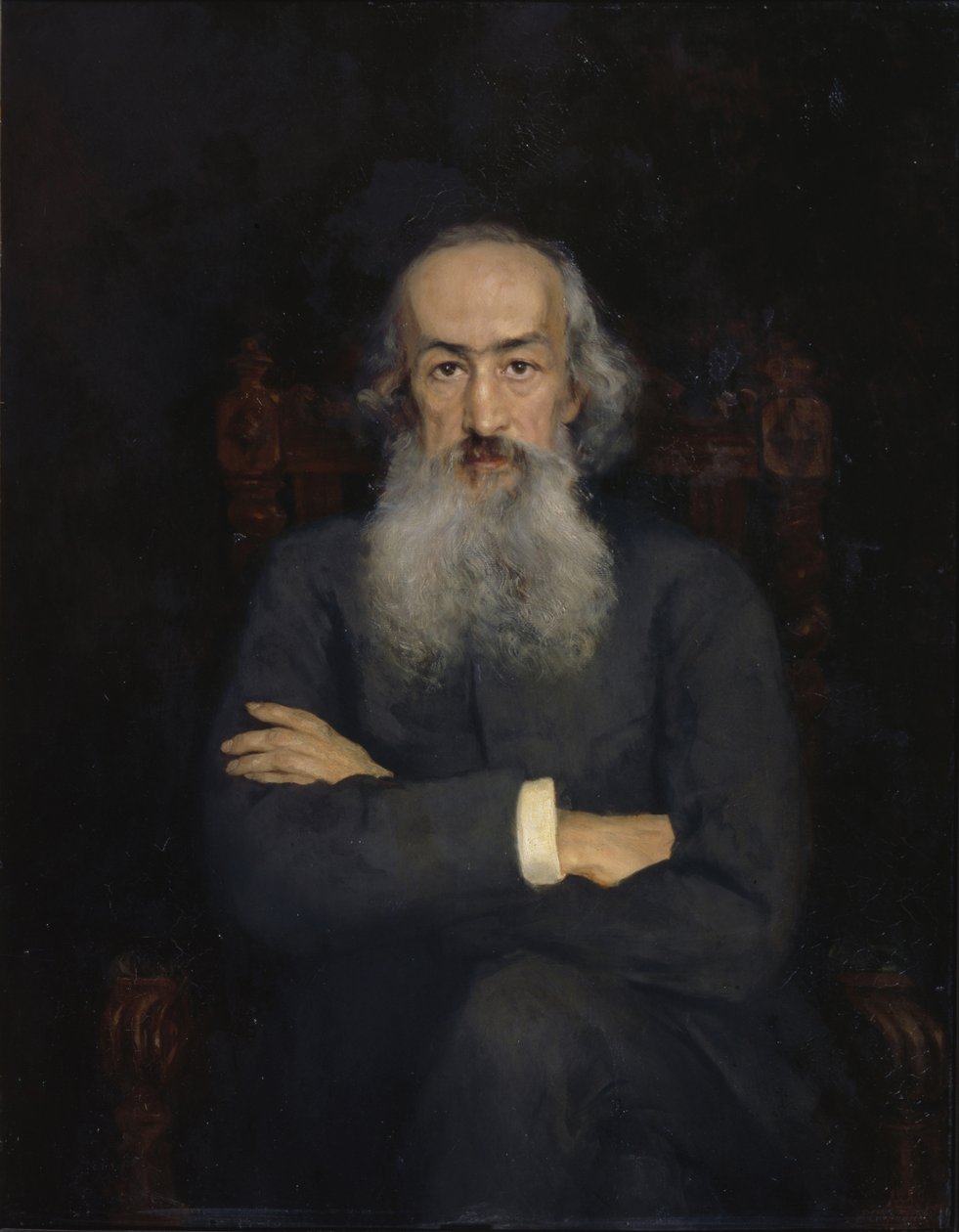 Portrett av nestorianeren Konstantin Nikolaevich Bestuzhev-Ryumin 1829-1897, 1889 av Ekaterina Sergeevna Zarudnaya Kavos