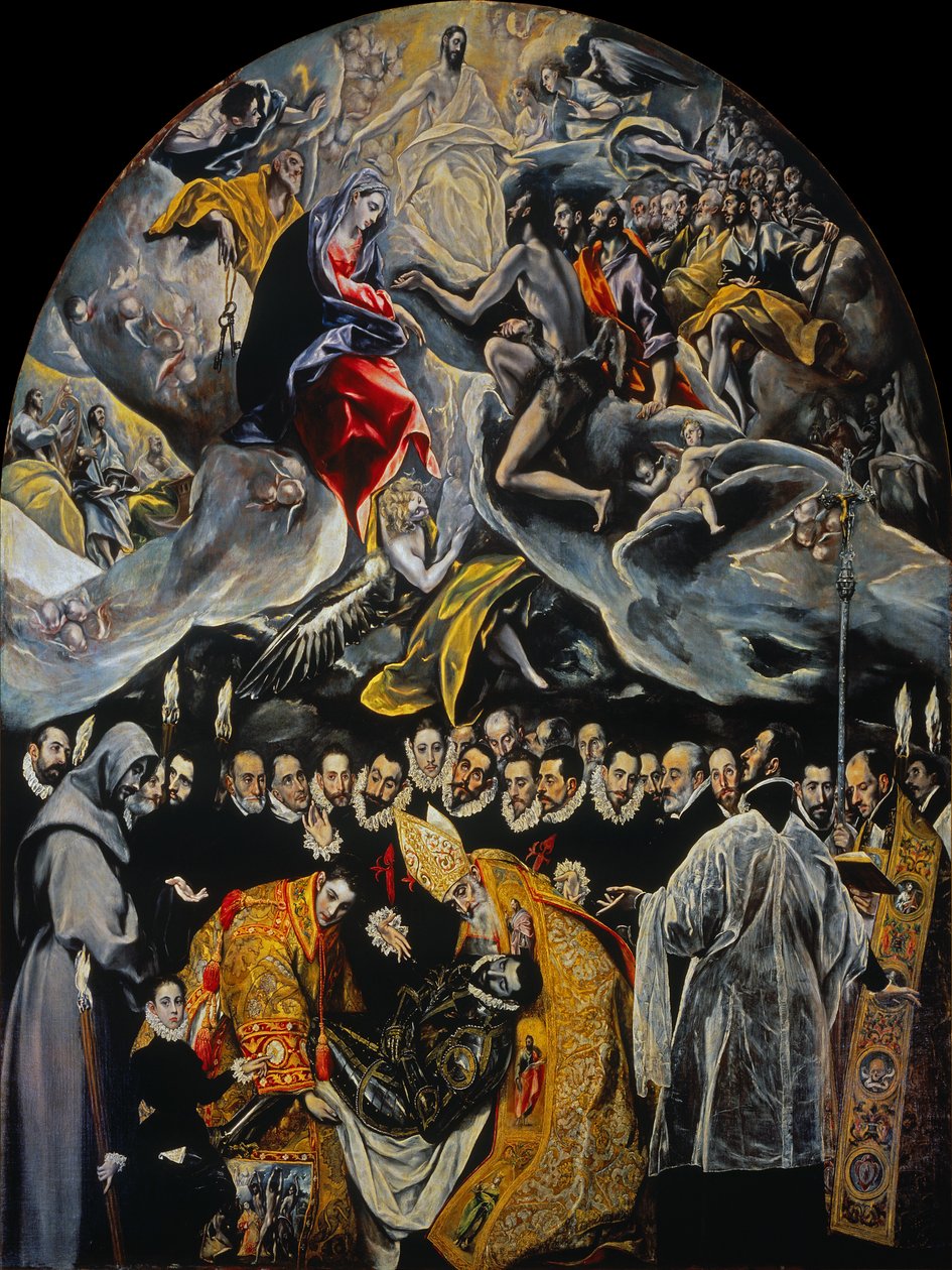 Begravelsen av greven av Orgaz av El Greco