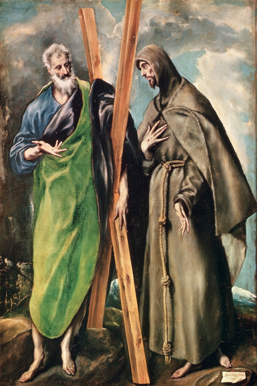 SS. Andrew og Frans av Assisi, etter 1576 av El Greco
