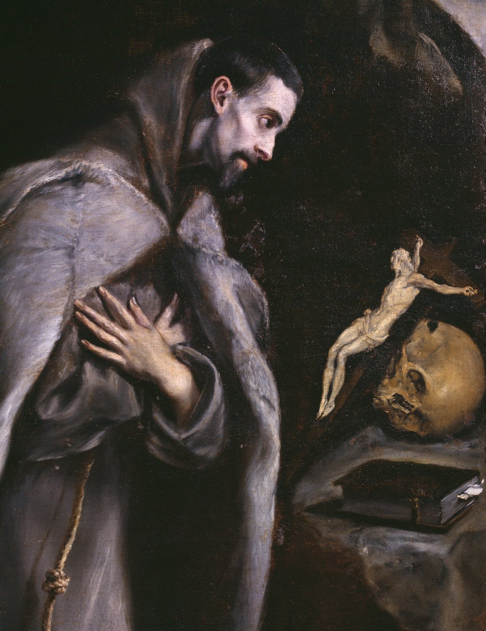 St. Frans mediterer, ca. 1586-92 av El Greco