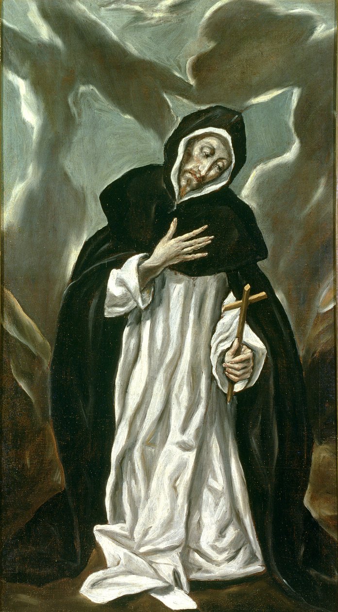 St. Dominic of Guzman (ca. 1170-1221) av El Greco