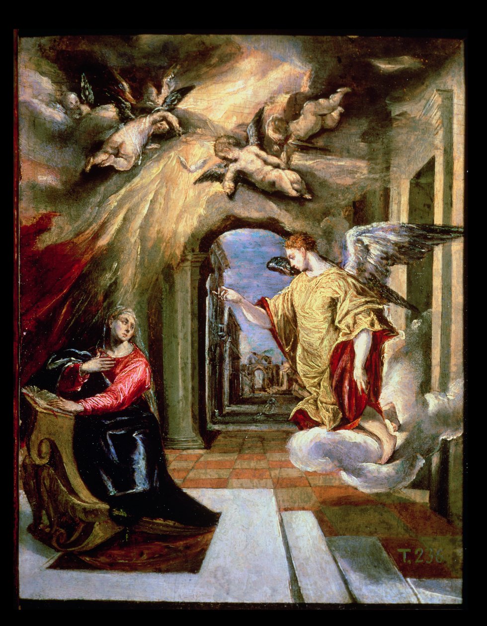 Bebudelsen, ca. 1570-73 av El Greco
