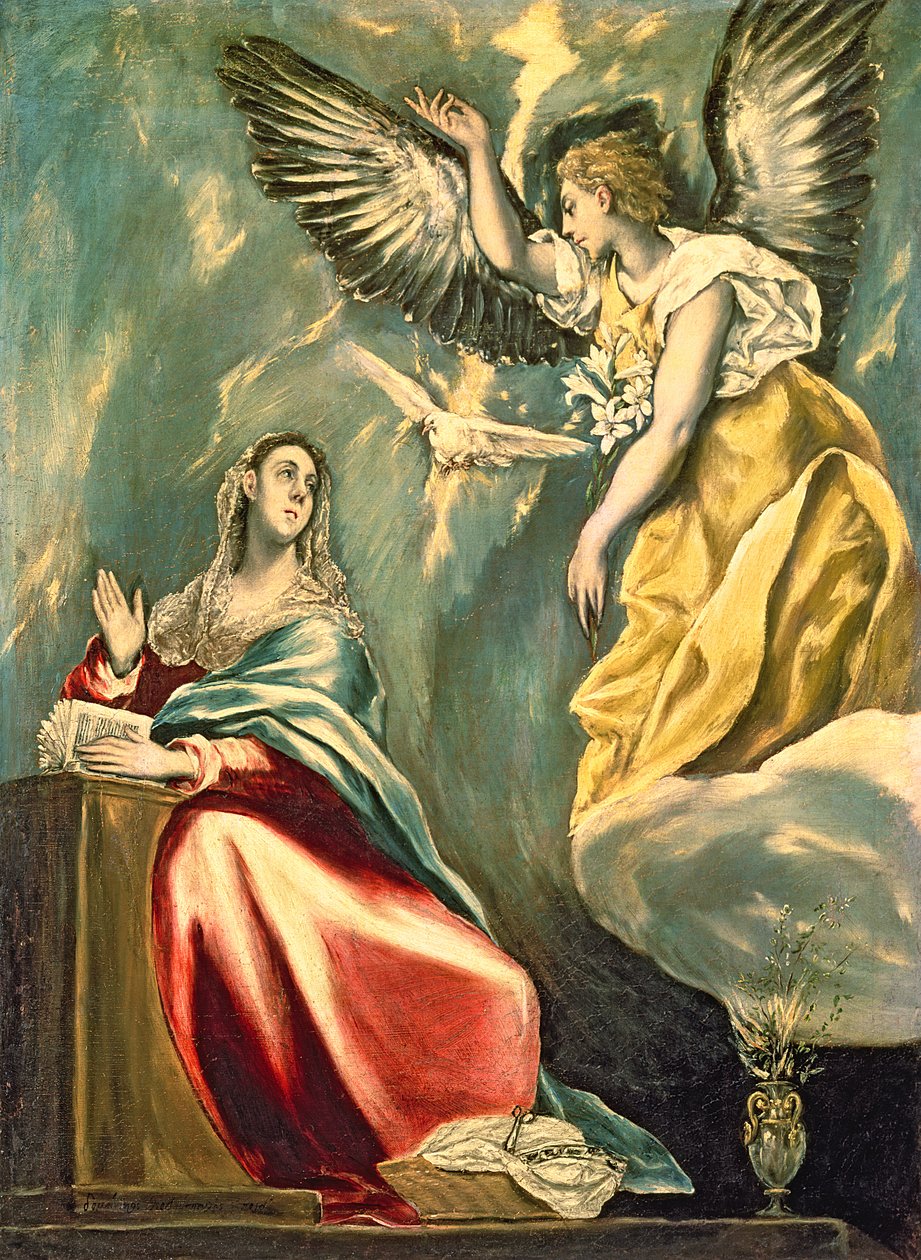 Bebudelsen, ca. 1595-1600 av El Greco