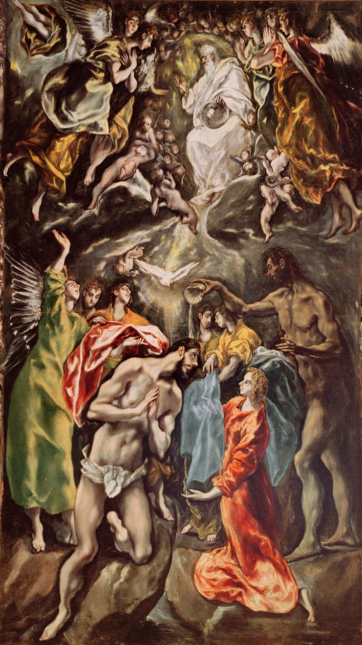Kristi dåp, 1608-14 av El Greco