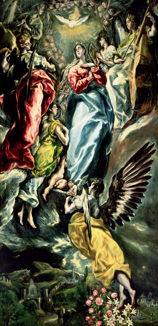 Den ulastelige unnfangelsen, 1607-13 av El Greco
