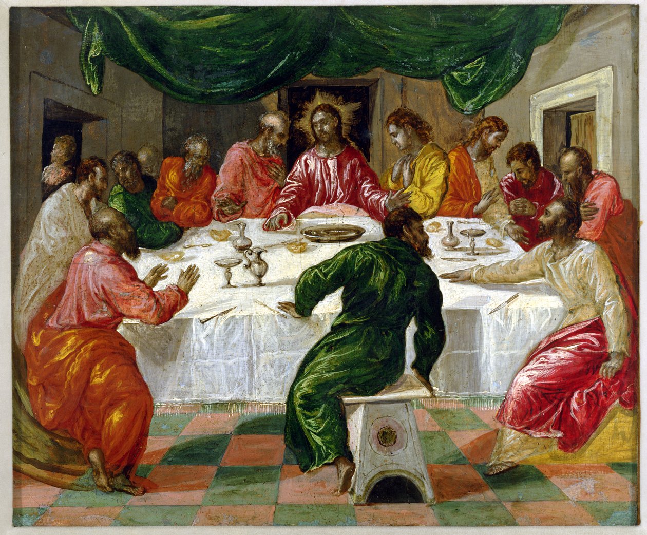 The Last Supper, 1567-70 (tempera på panel) av El Greco