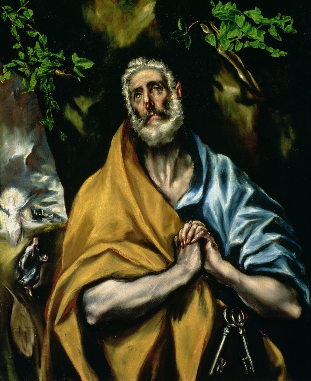 The Tears of St Peter, ca. 1605 av El Greco