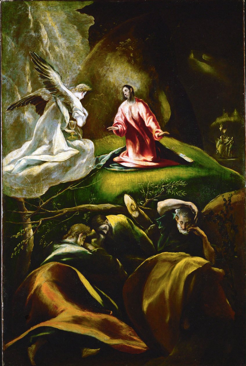 Pinen i hagen (maleri på lerret) av El (1541-1614) Greco