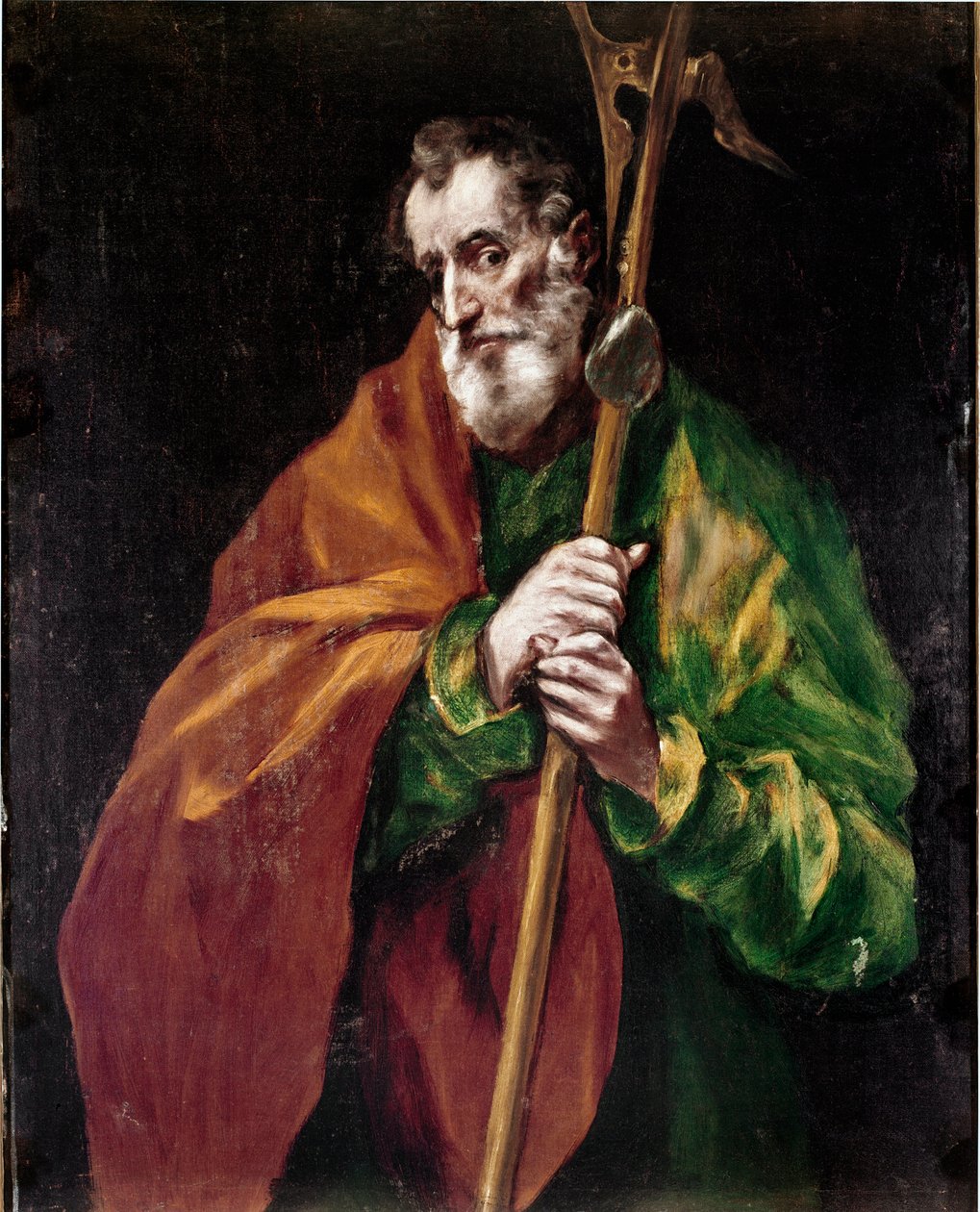Apostolat til katedralen i Toledo: Apostelen til Saint Jude Thadee. Maleri av Domenikos Theotokopoulos dit El Greco (1540-1614) av El Greco