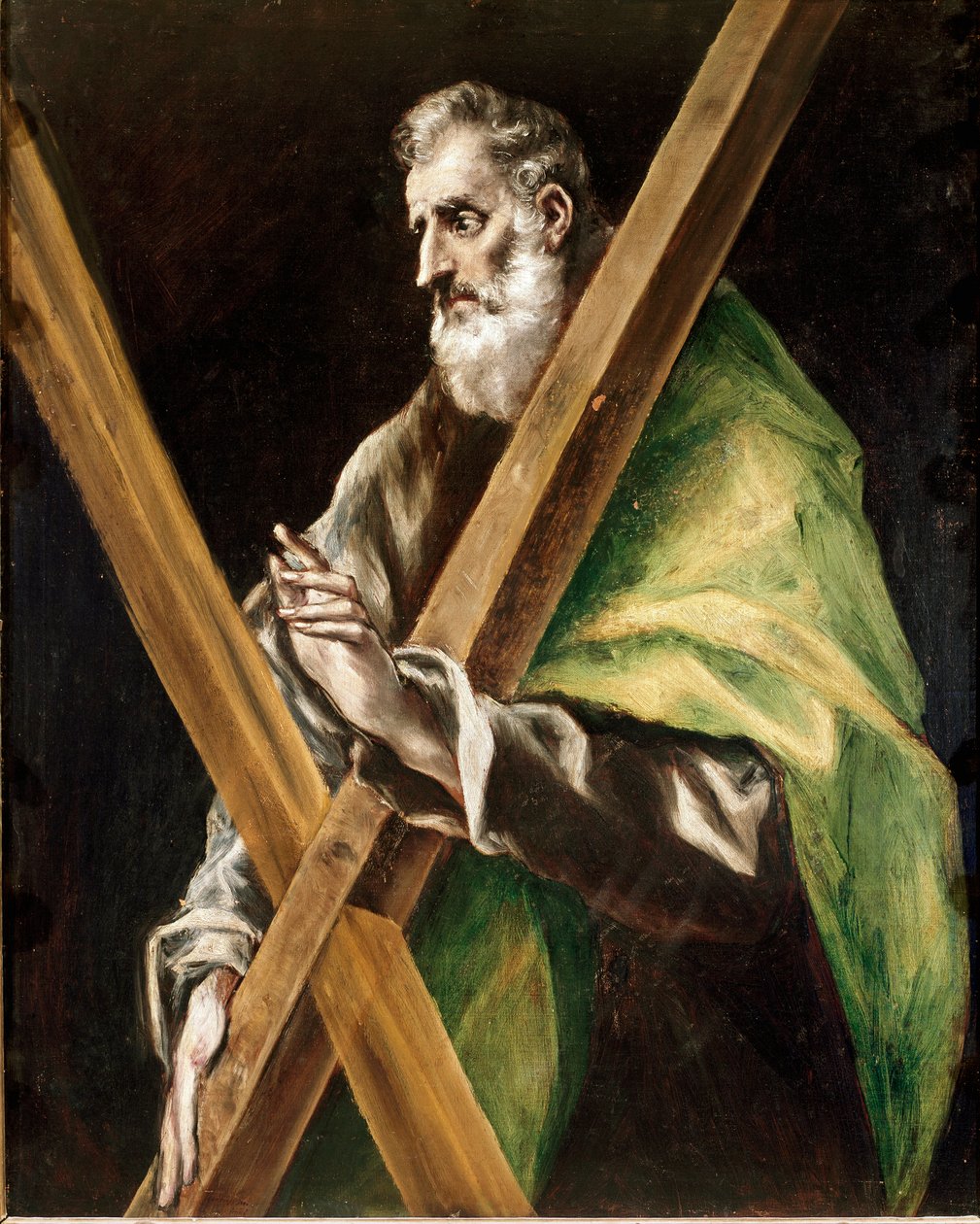 Apostolat til katedralen i Toledo: Saint Andre the Apotra. Maleri av Domenikos Theotokopoulos dit El Greco (1540-1614) av El Greco