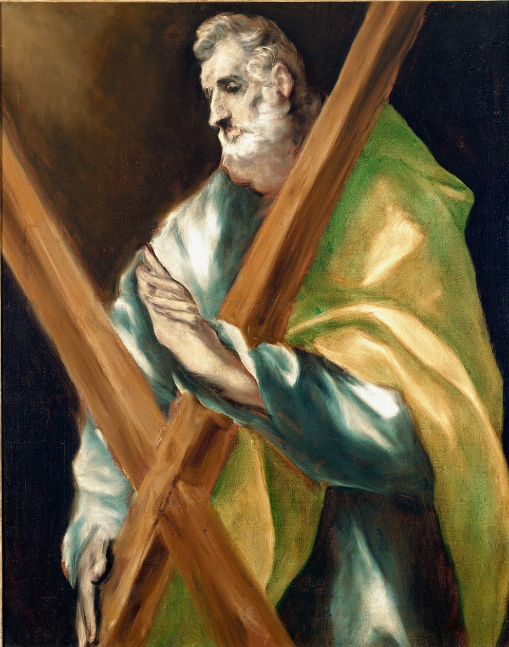 Apotre Saint Andre. Maleri av Domenikos Theotokopoulos dit El Greco (1540-1614) av El Greco