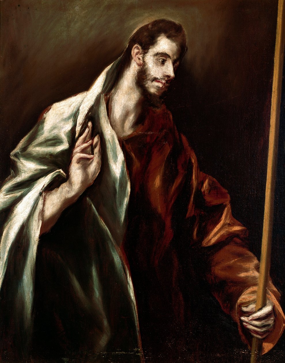 Apotre Saint Thomas. Maleri av Domenikos Theotokopoulos dit El Greco (1540-1614) av El Greco