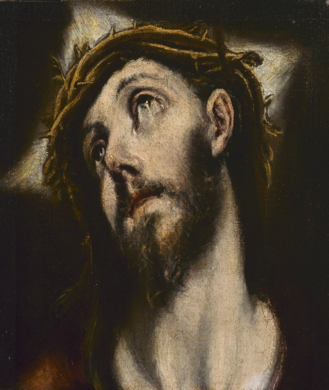 Kristus bærer korset (olje på lerret) av El (1541 1614) Greco