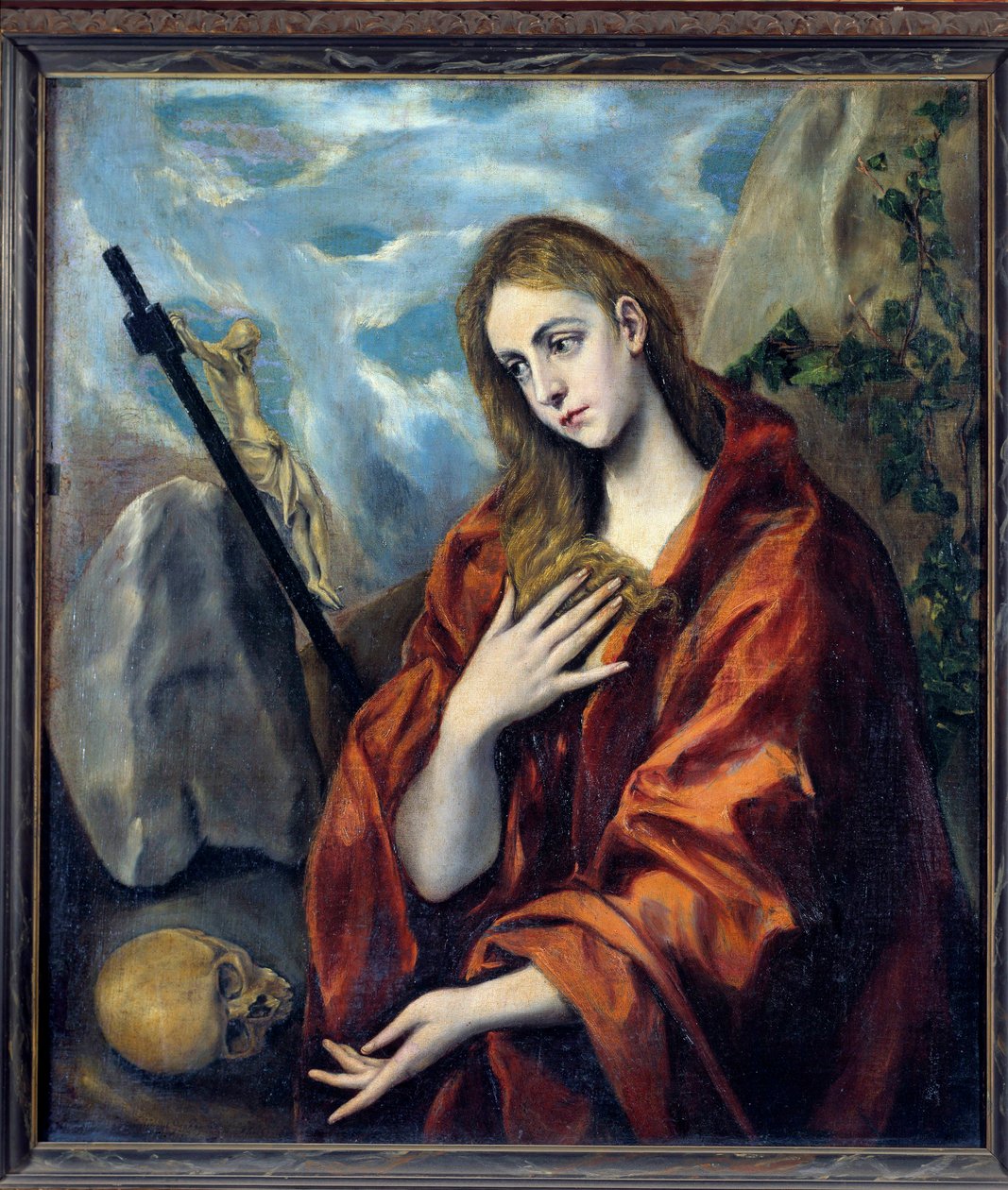 La Madeleine repentante-maleri (Vanita) av Domenikos Theotokopoulos dit El Greco (1541-1614) Sitges fra 1600-tallet. Cau Ferrat museum av El Greco