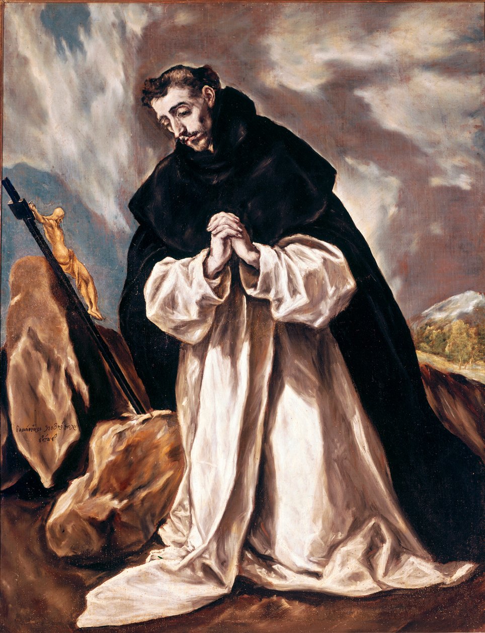 Saint Dominica i bønn Maleri av Domenikos Theotokopoulos dit El Greco (1541-1614) 1598-1603 Søn. 120x88 cm katedralen i Toledo (Toledo) av El Greco
