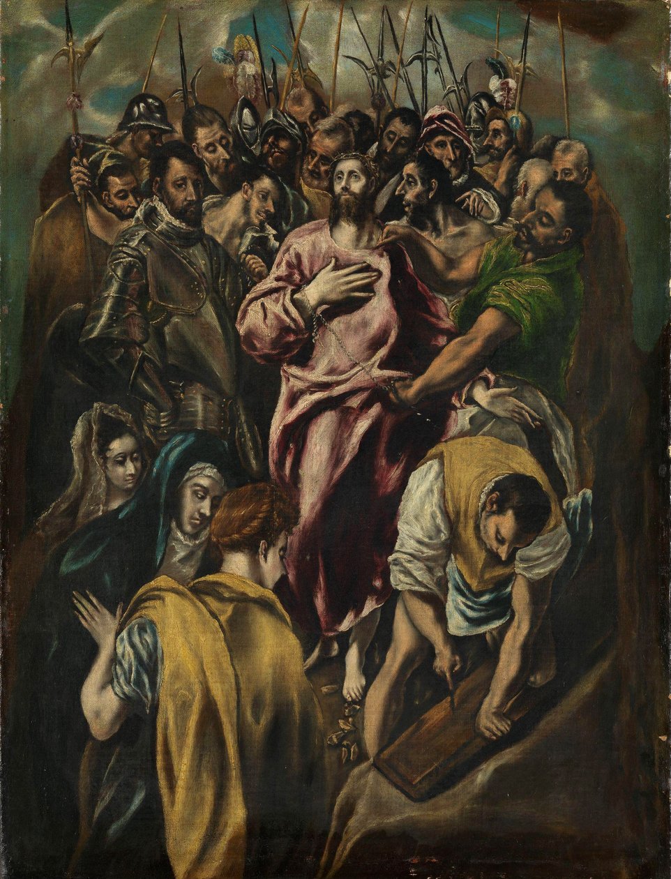 The Disrobing of Christ, ca. 1600 (olje på lerret) av El Greco